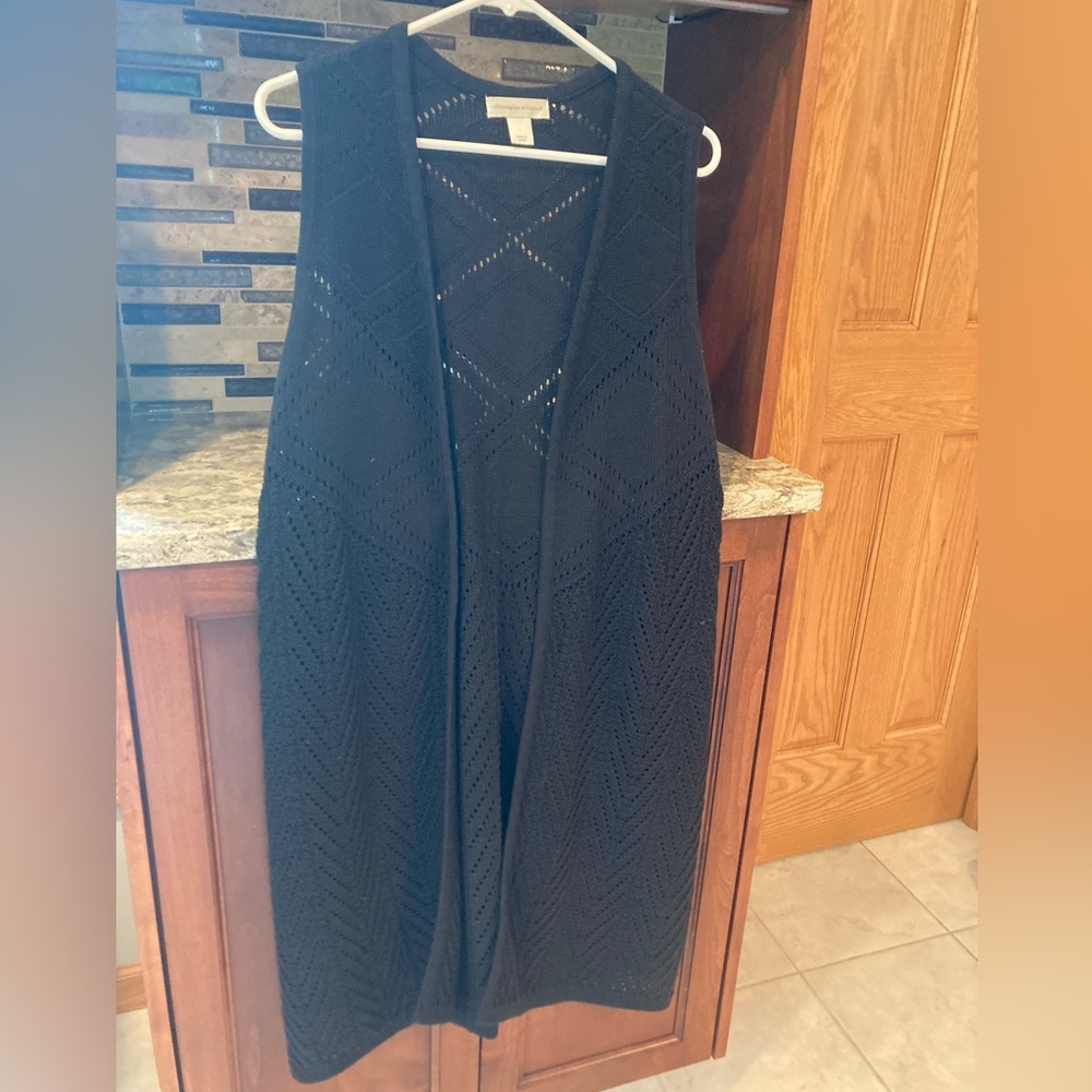 Christopher & Banks Black Cardigan Sweater